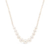 Graduated Pearl Necklace White