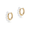 Pearl Huggie Earrings