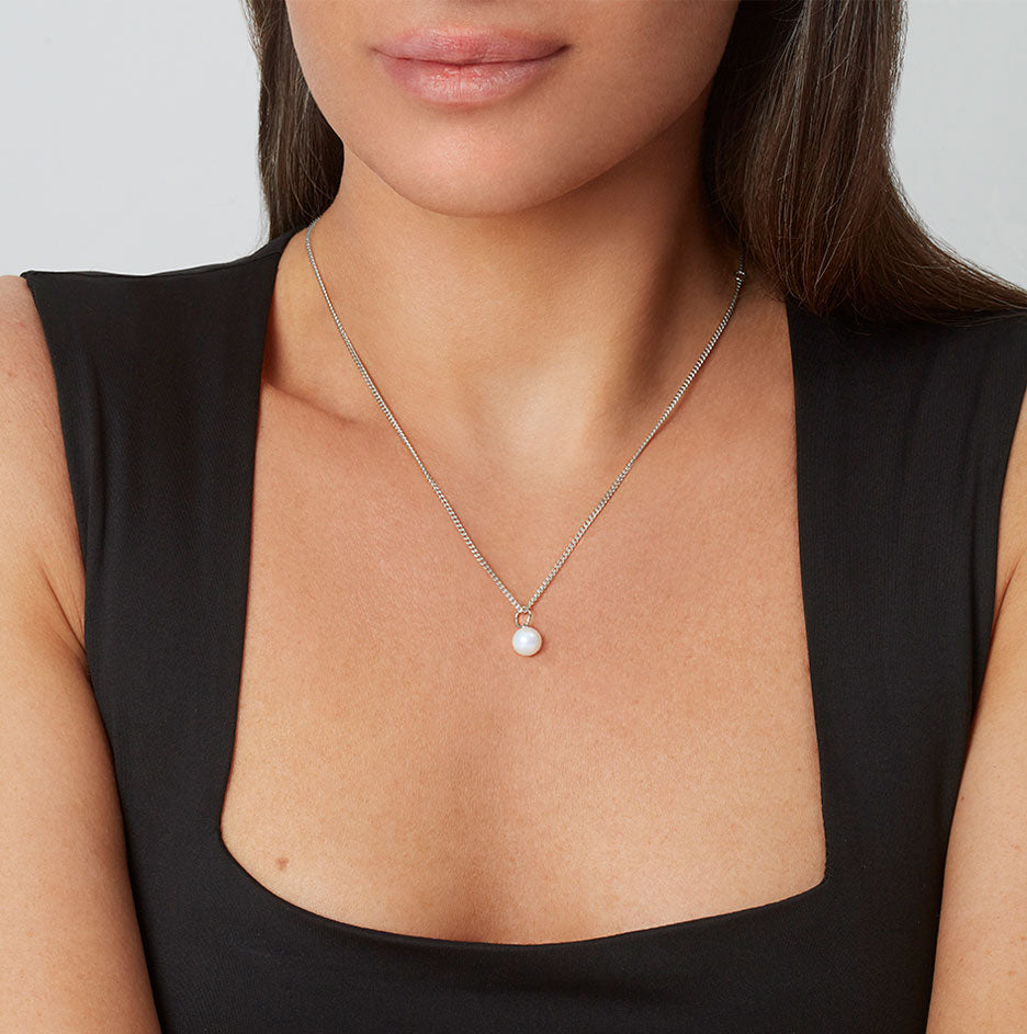 Sterling Silver Rhodium Plated