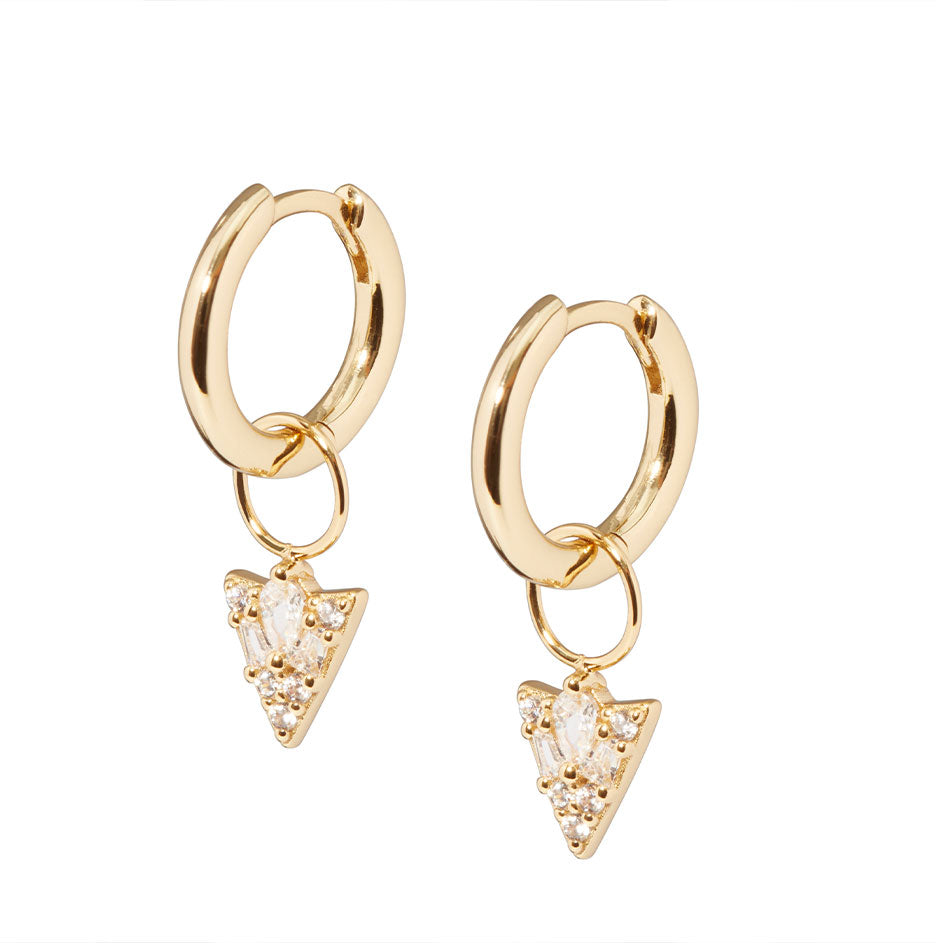 Tennis Huggie Charm Earrings