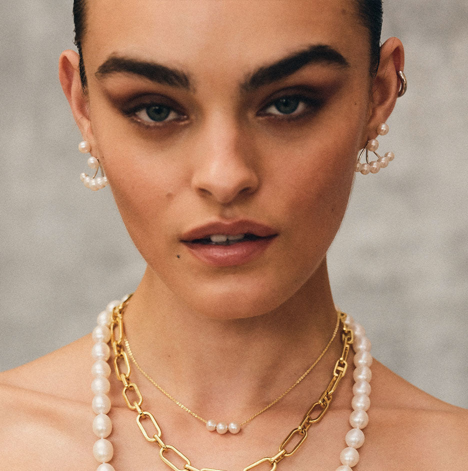 18ct Rose Gold Vermeil, 18ct Yellow Gold Vermeil, Sterling Silver Rhodium Plated