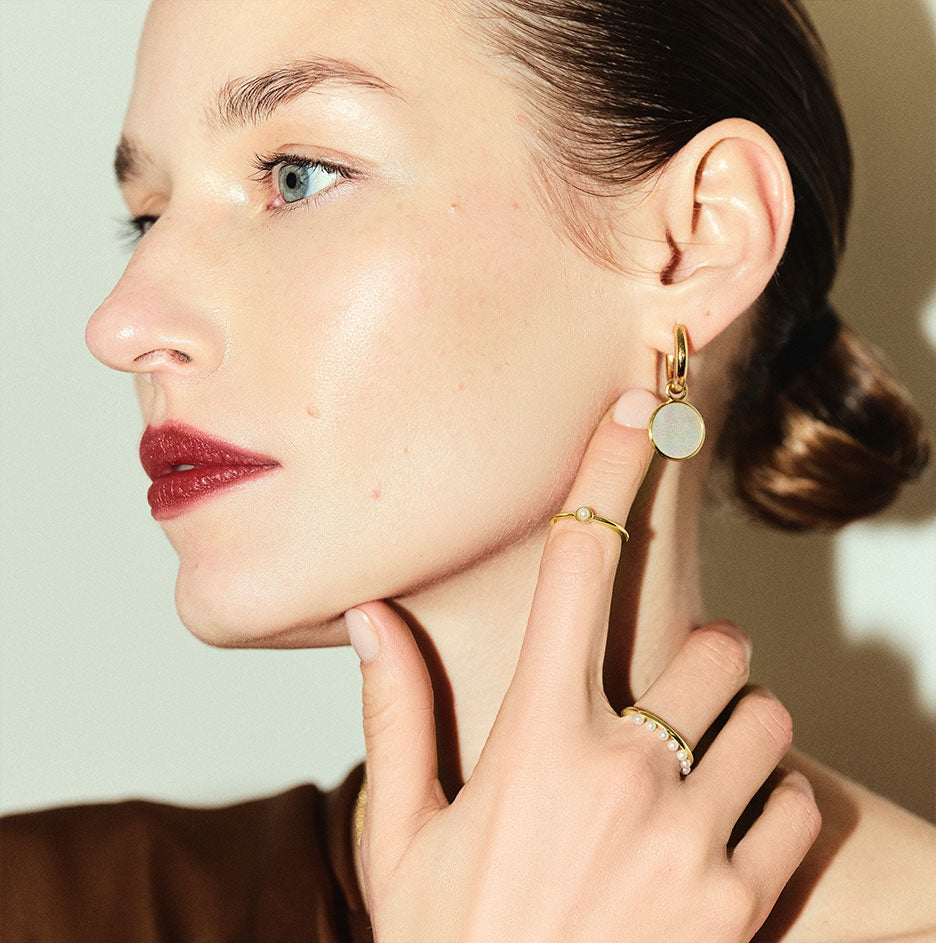 14k Vermeil Rose Gold, 14k Vermeil Gold, Sterling Silver Rhodium Plated