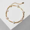 Multi Pearl Golden Bracelet