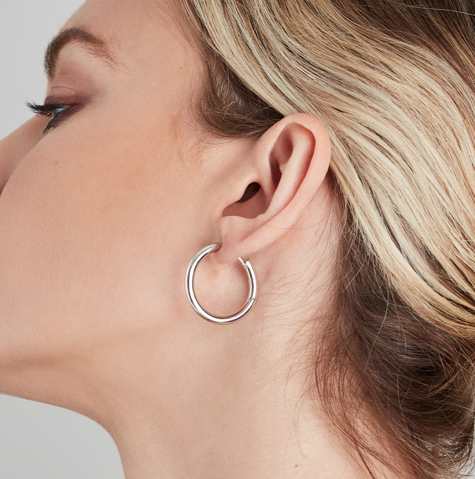 Sterling Silver Rhodium Plated