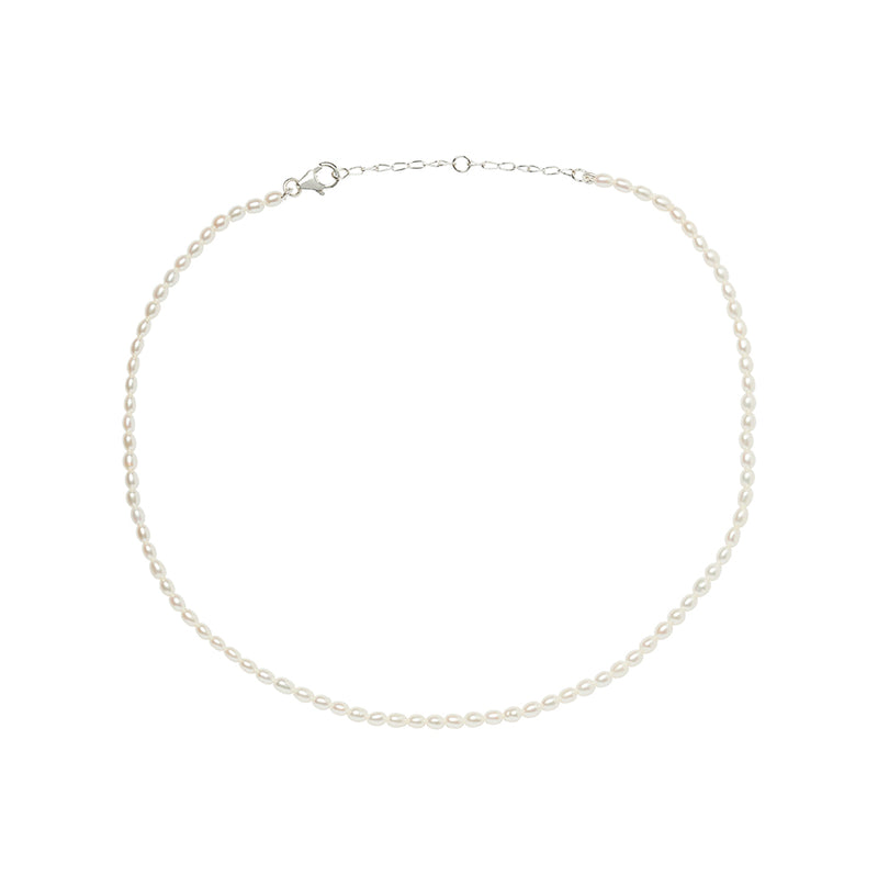 Seed Pearl Necklace White