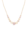 Graduated Pearl Necklace Pink