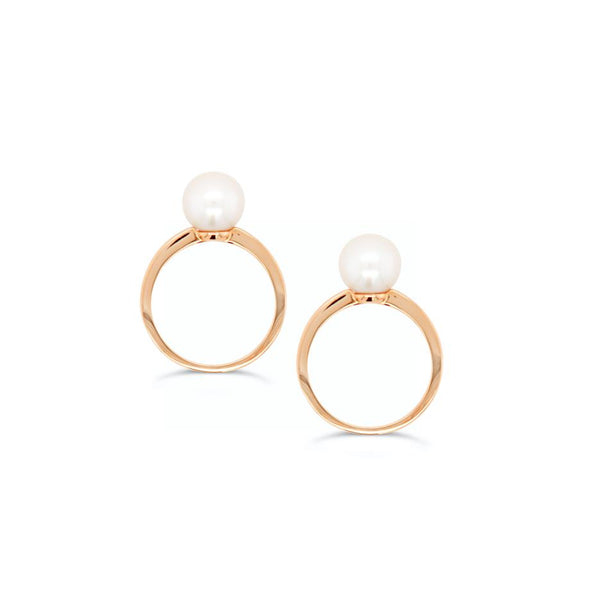 Power Pearl Ring Duo Stack Your wishlist has been temporarily saved ...